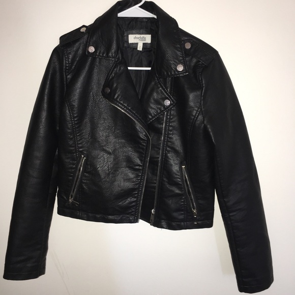 Charlotte Russe Jackets & Blazers - Faux Leather Jacket